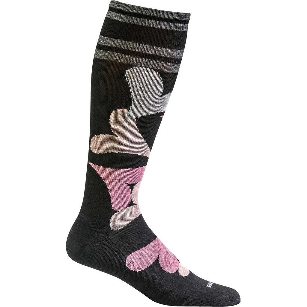 Womens Sockwell Women's Sockwell Love Lots Knee High Socks 15-20 mmHg Black Black