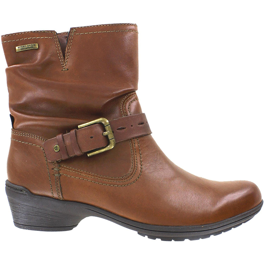 Womens Rockport Women's Rockport Riley Waterproof Mid Boot Almond Leather Almond Leather