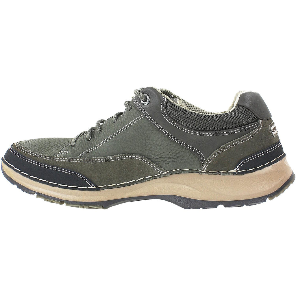 Mens Rockport Men's Rockport RocSports Lite Five Lace Up Breen Brown/Green Leather Breen Brown/Green Leather