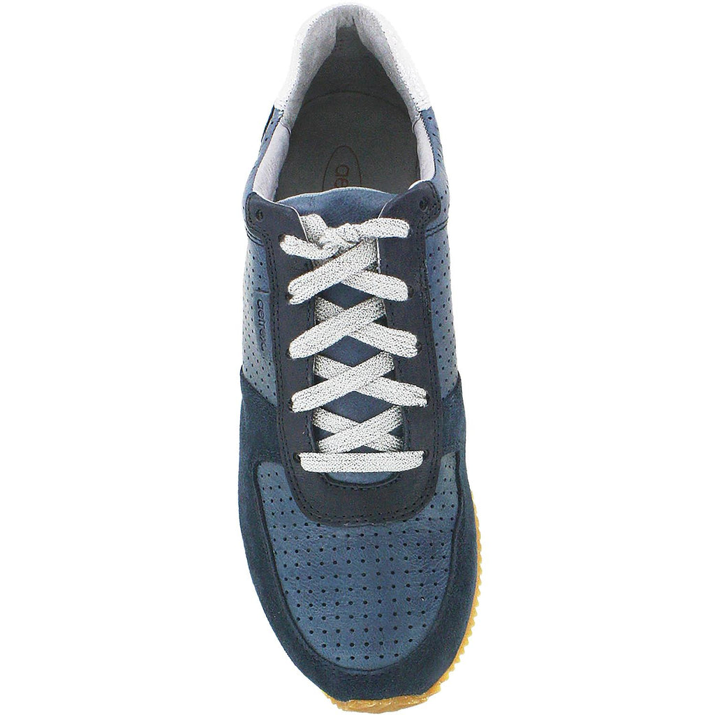 Womens Aetrex Women's Aetrex Daphne Navy Leather/Suede Navy Leather/Suede