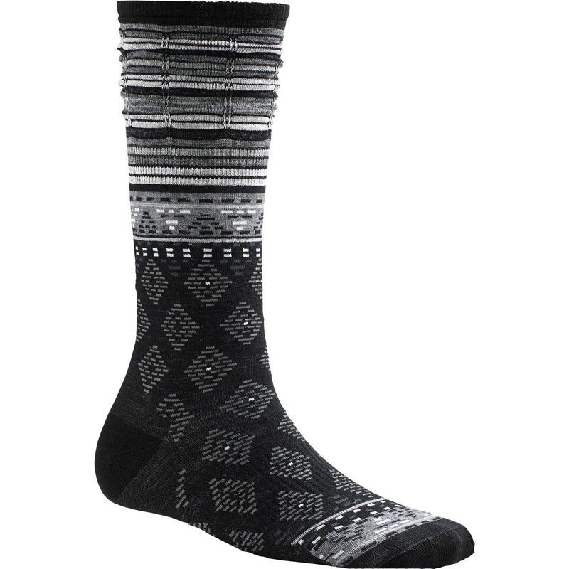 Women's Smartwool Rocking Rhombus Mid Calf Socks Black Wool