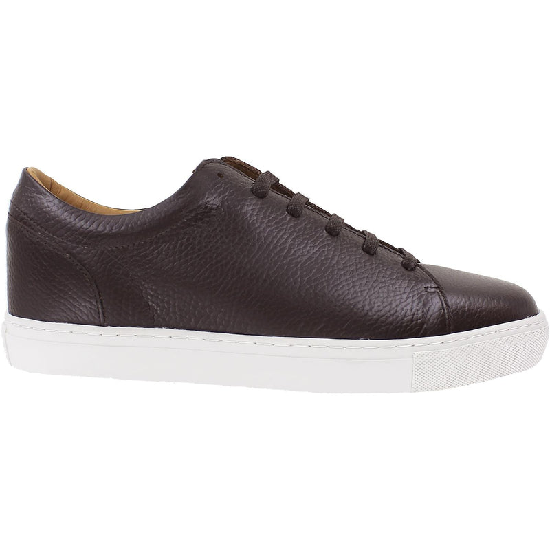 Men's Viktor Shoes Belmont Dark Brown Textured Leather