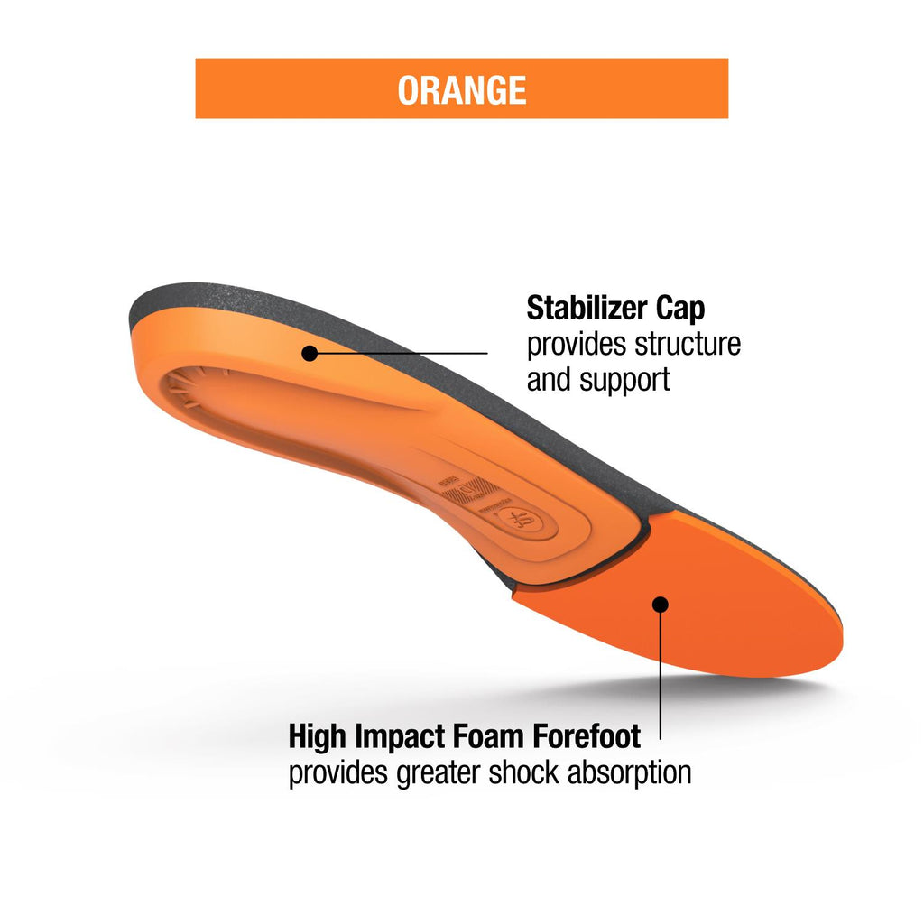 Unisex Superfeet Unisex Superfeet All-Purpose High Impact Support Orange Insoles Orange