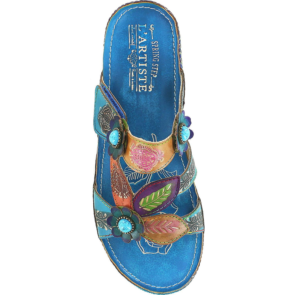 Womens L'artiste by spring step Women's L'Artiste by Spring Step Pillow Turquoise Leather Turquoise Leather