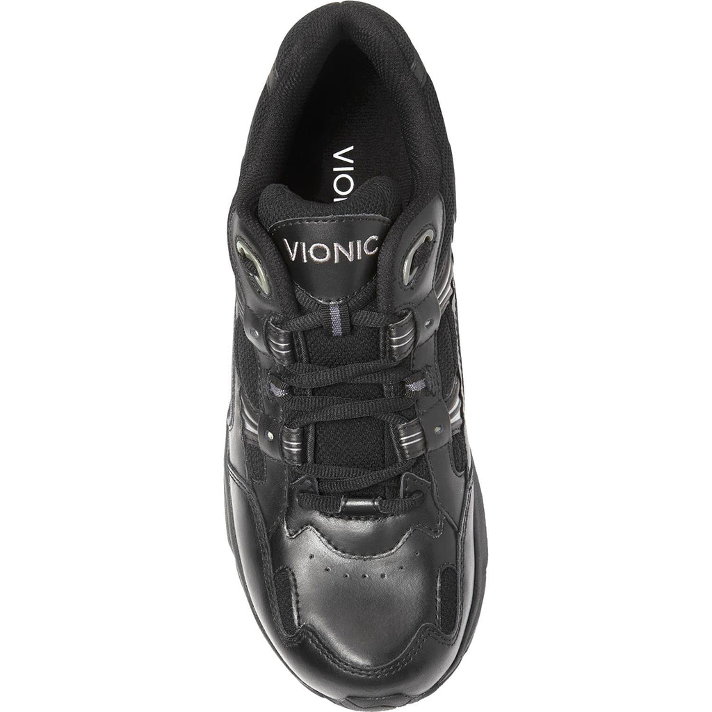 Mens Vionic Men's Vionic Walker Black Leather Black Leather