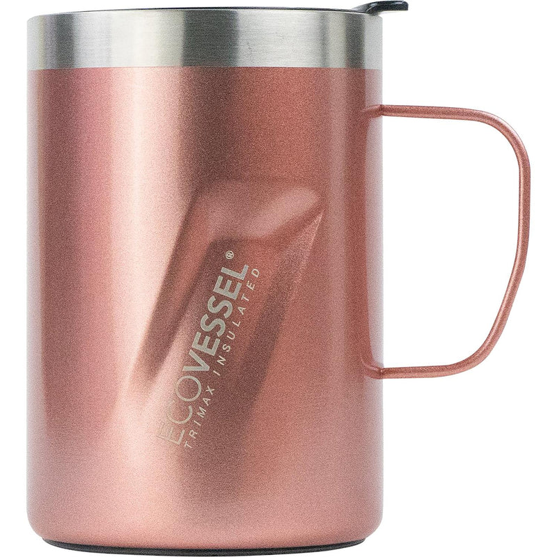 Unisex Ecovessel Transit Insulated Coffee Mug/Beer Mug 12 OZ Rose Gold