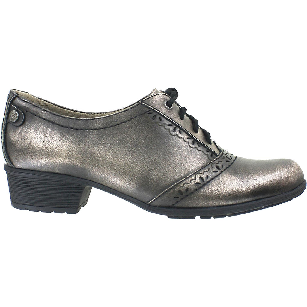Womens Rockport Women's Rockport Cobb Hill Gratasha Oxford Pewter Leather Pewter Leather