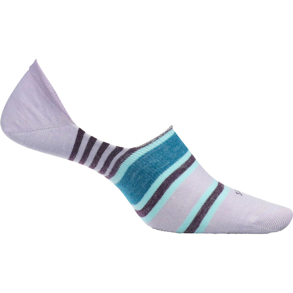 Womens Feetures Women's Feetures Everyday Hidden Socks Stripe Mauve Stripe Mauve
