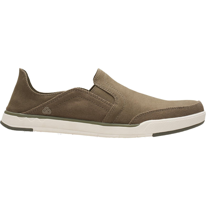 Men's Clarks Cloudsteppers Step Isle Row Olive Canvas