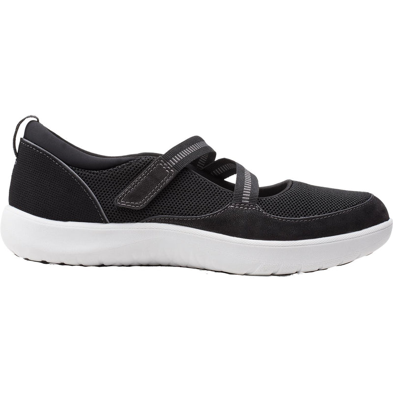 Women's Clarks Cloudsteppers Adella Lily Black Fabric