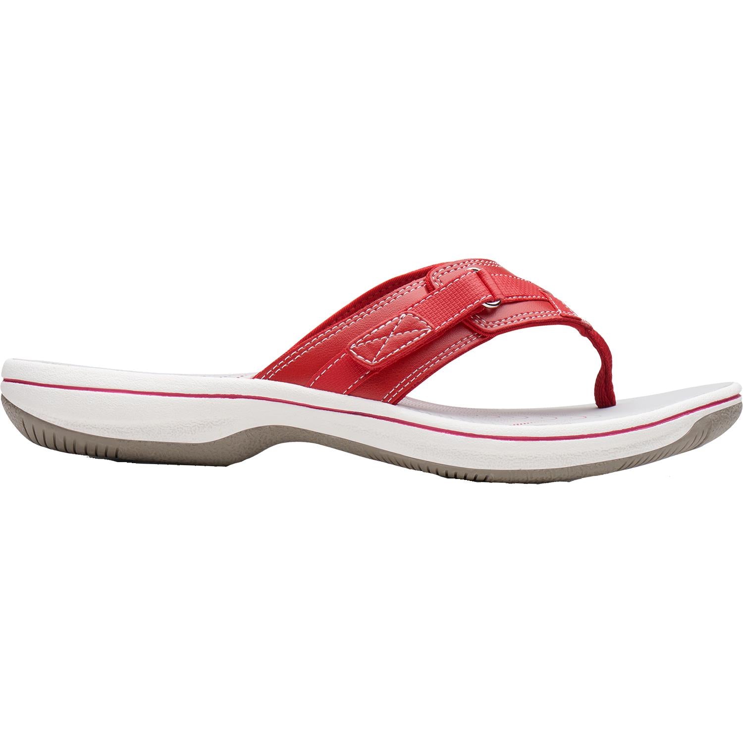 Women's Clarks Cloudsteppers Breeze Sea Red Synthetic – Footwear etc.