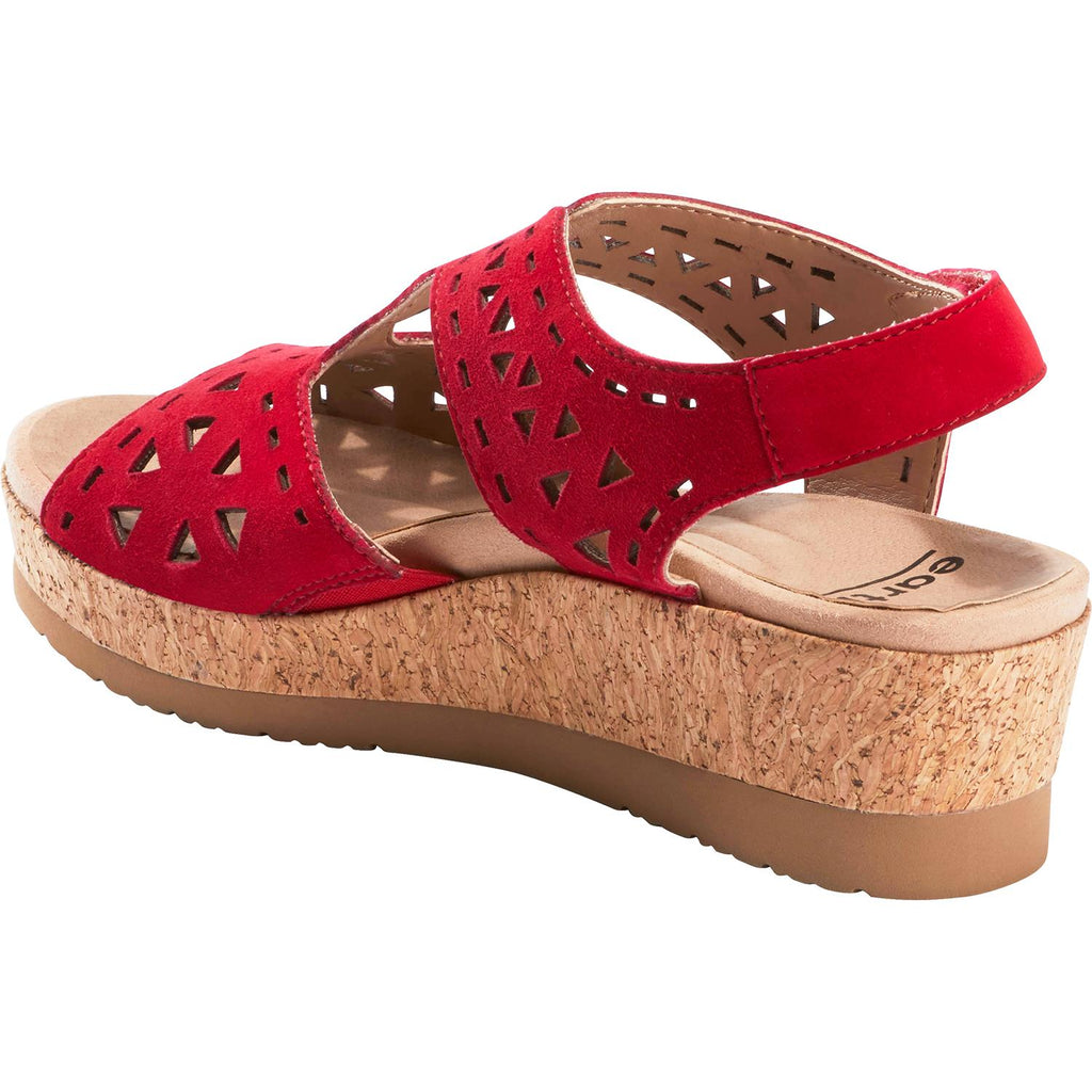 Womens Earth Women's Earth Rosa Bright Red Suede Bright Red Suede