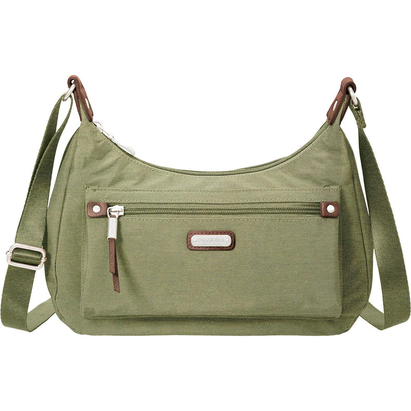 Women's Baggallini Out And About Bagg With RFID Phone Wristlet Olive Nylon