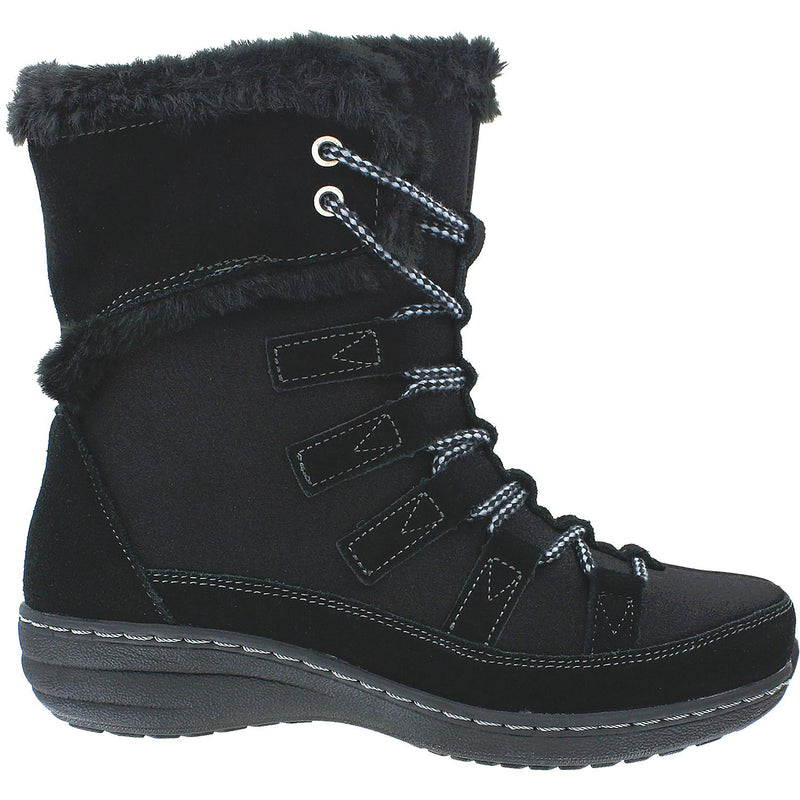 Women's Aetrex Short Lace-Up Boot Blackberry Synthetic