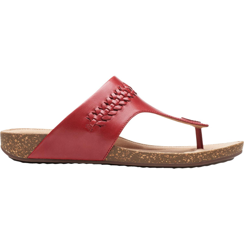 Women's Clarks Un Perri Vibe Red Leather