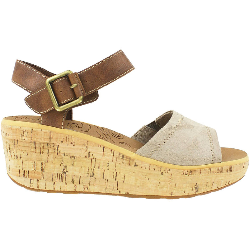 Women's Rockport Weekend Casuals Lanea Ankle Strap Taupe Suede/Leather