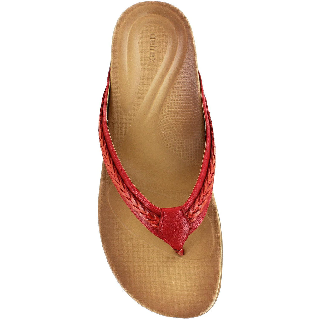 Womens Aetrex Women's Aetrex Emmy Red Synthetic Red Synthetic