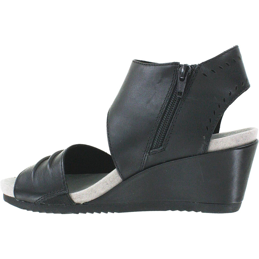 Womens Earth Women's Earth Barbados Black Leather Black Leather