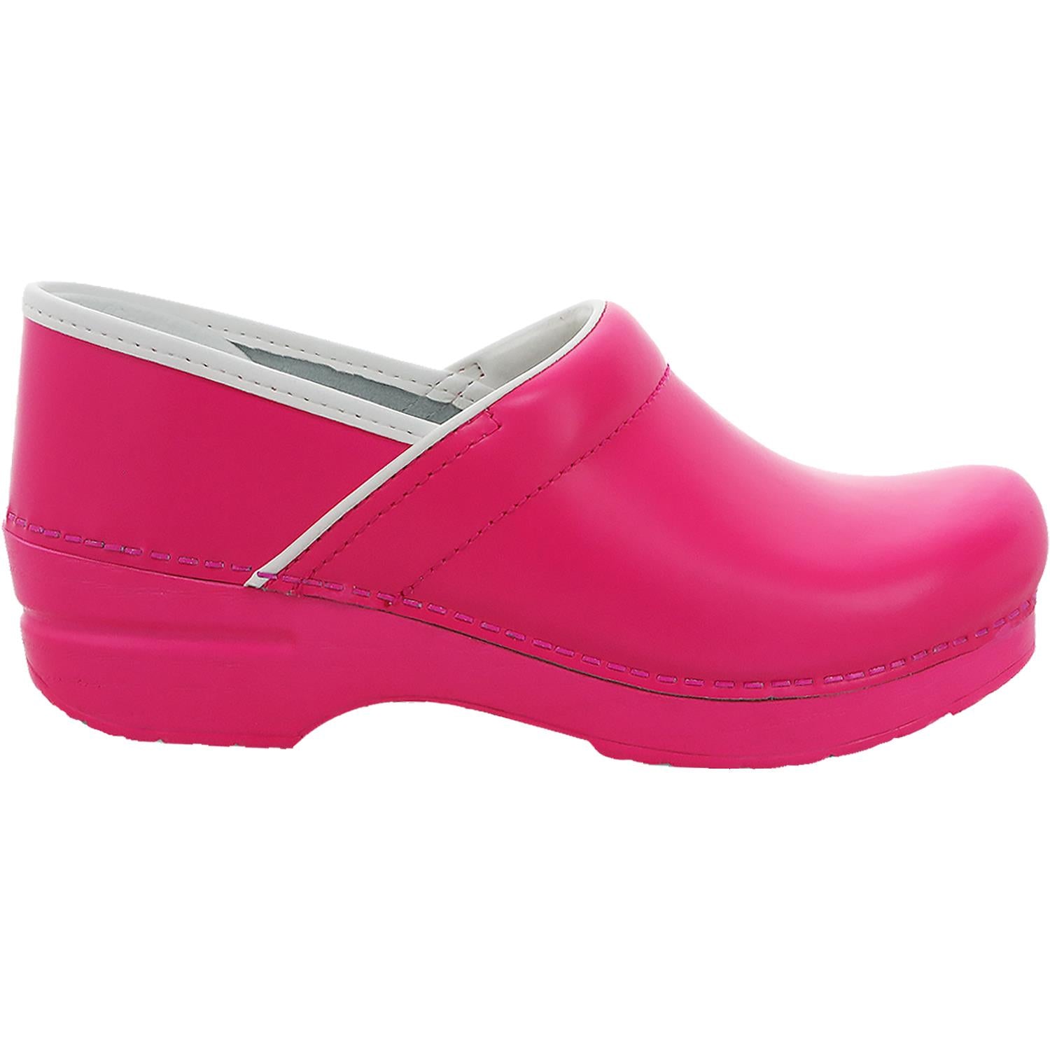 Women's Dansko Professional Clog Pink Neon Leather – Footwear etc.