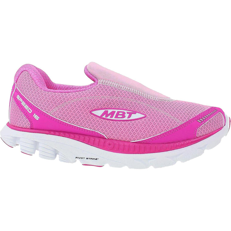 Women's MBT Speed 16 Slip-On Running Shoe Pink/Rhodamine Mesh