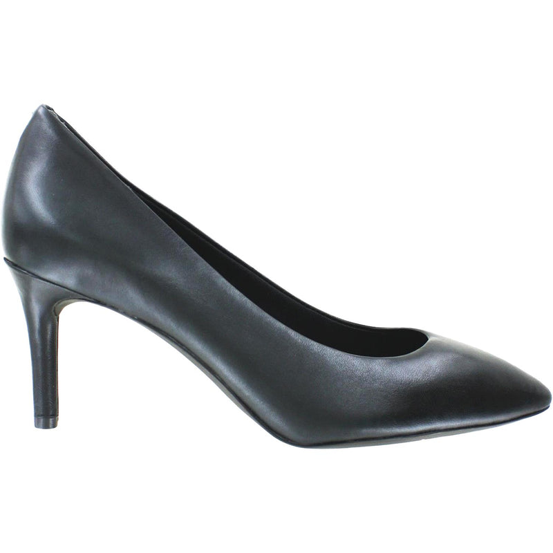 Women's Rockport Total Motion Pointed Toe Pump Black Leather