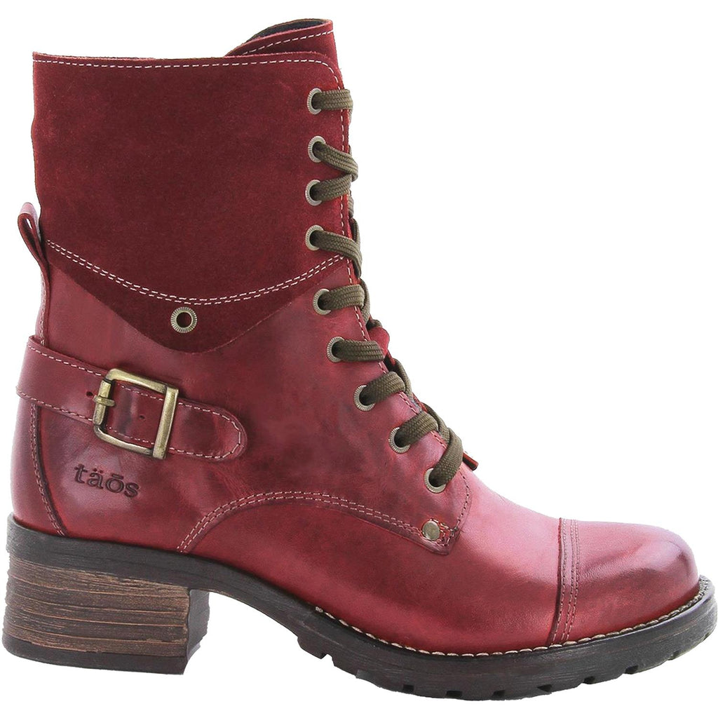 Womens Taos Women's Taos Crave Red Leather Red Leather