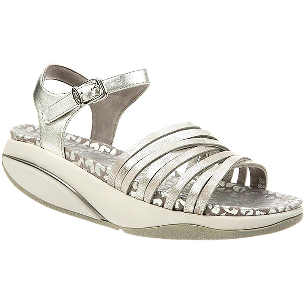 Womens Mbt Women's MBT Kaweria 6 Silver Leather Silver Leather
