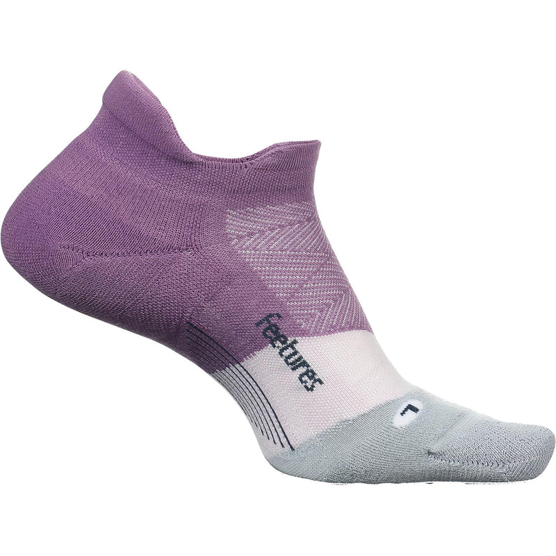 Women's Feetures Elite Max Cushion No Show Tab Socks Purple Nitro