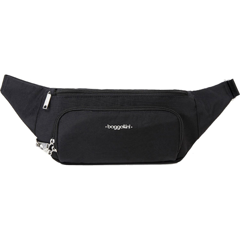 Women's Baggallini Handsfree RFID Waistpack Bag Black Nylon