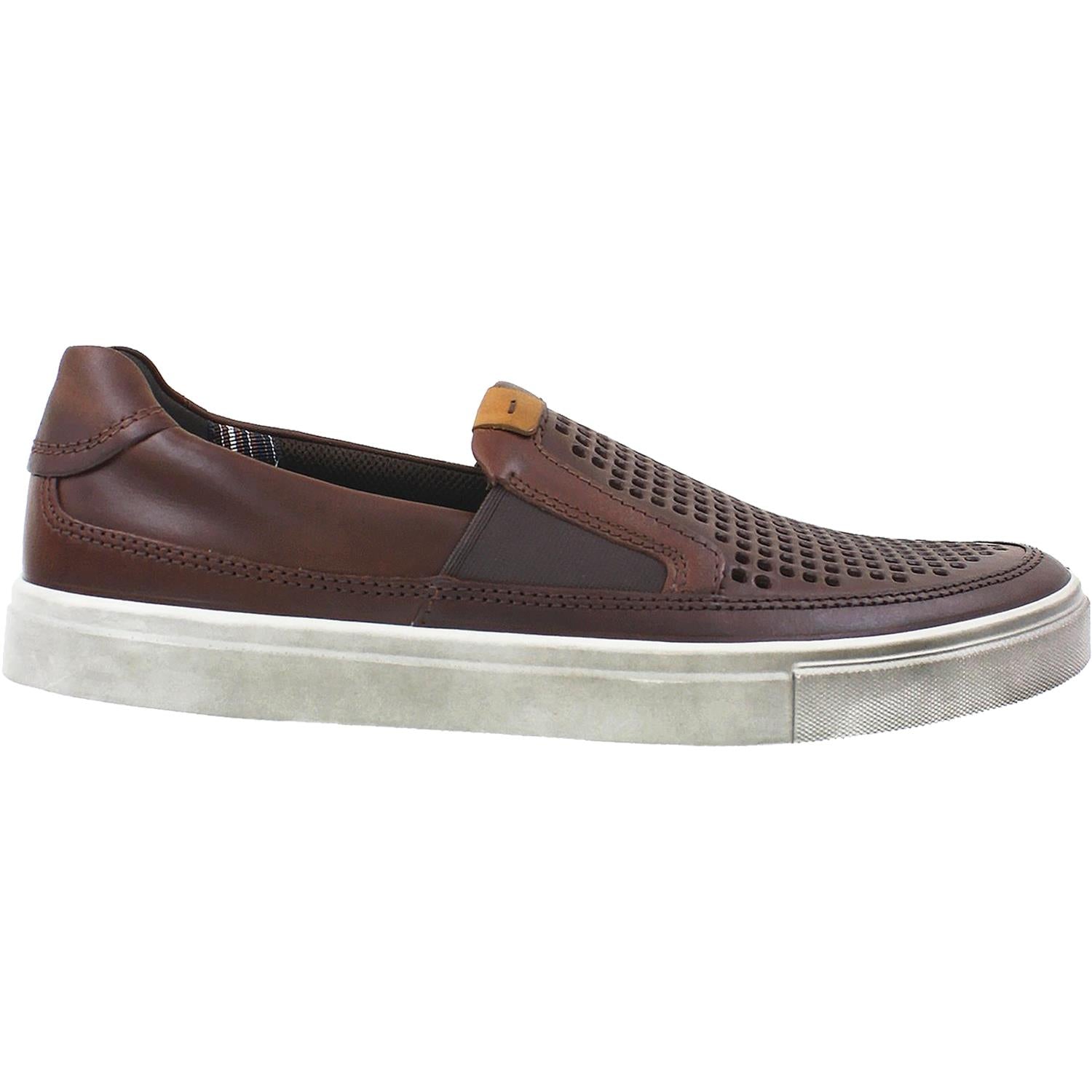 Men's Ecco Kyle Perf Slip-On Cognac Leather – Footwear etc.