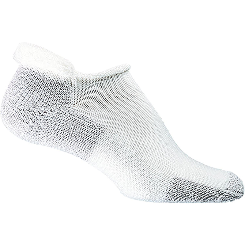 Unisex Thorlos J-11 Running Roll-Top Socks - Thick Cushion (Wom 6.5-10/Men 5.5-8.5) White/Platinum