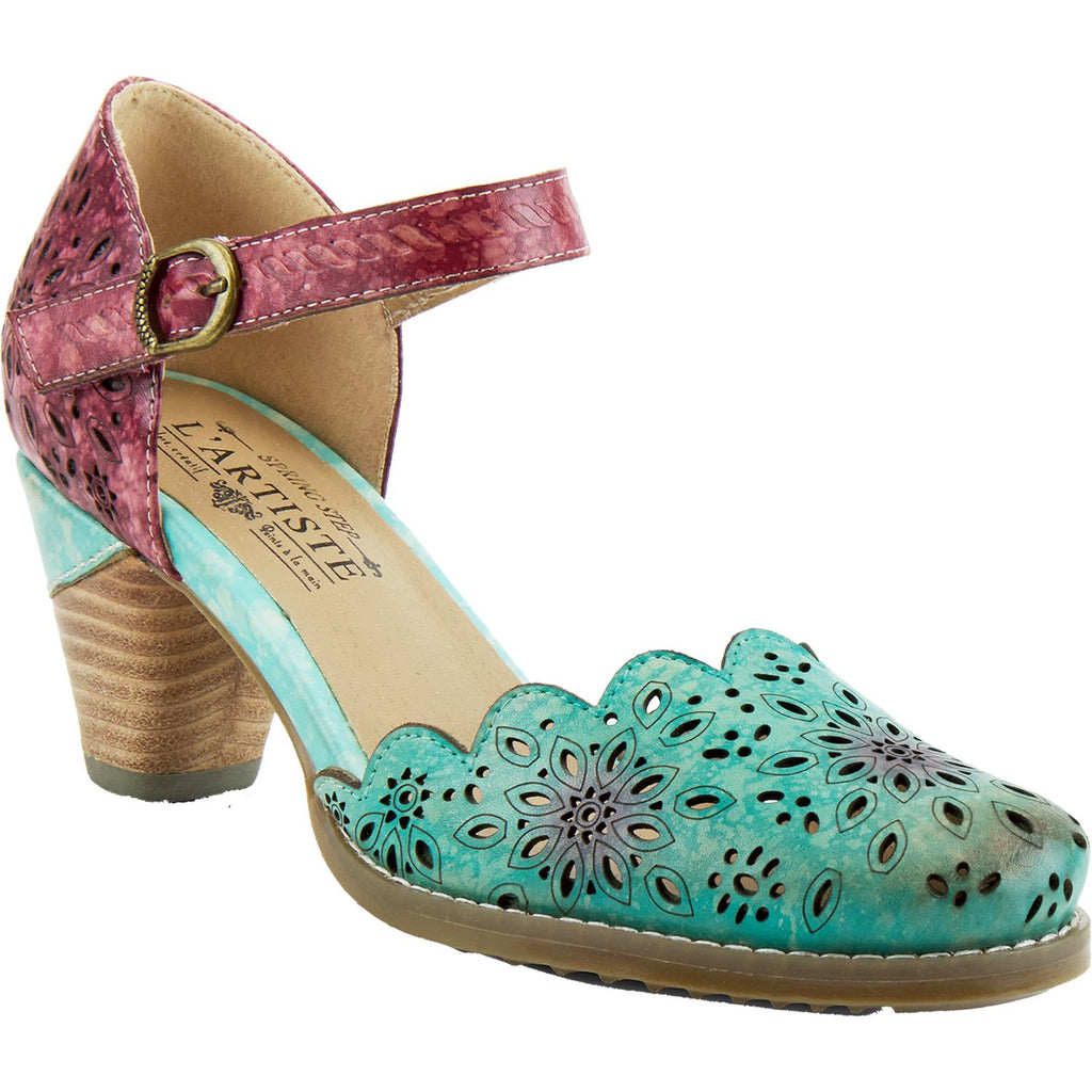 Womens L'artiste by spring step Women's L'Artiste by Spring Step Parchetta Blue Multi Leather Blue Multi Leather