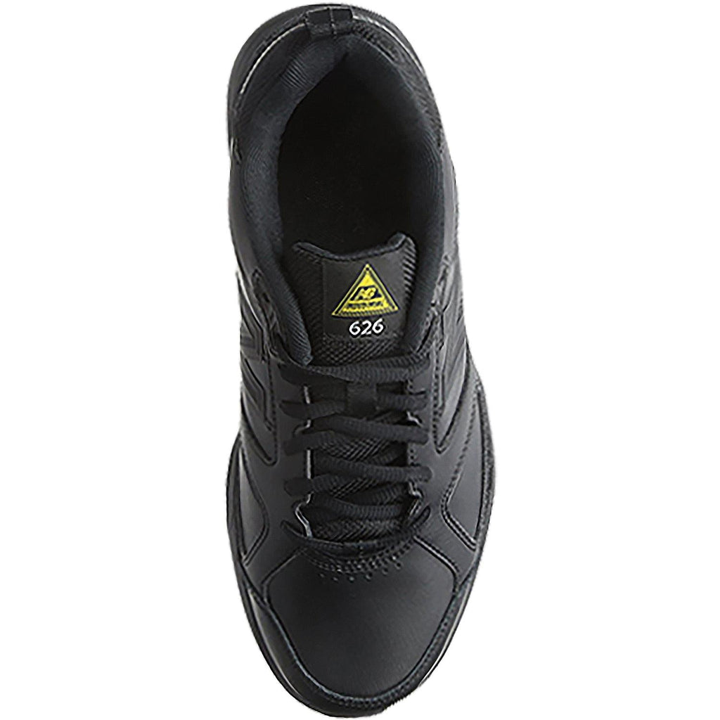 Mens New balance Men's New Balance MID626K2 Slip Resistant Black Leather Black Leather