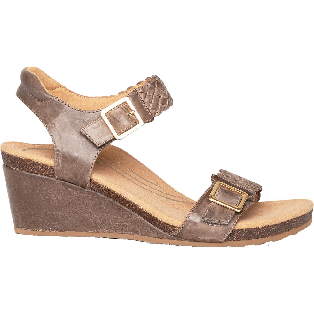 Womens Aetrex Women's Aetrex Grace Taupe Leather Taupe Leather