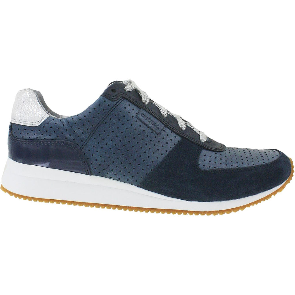Womens Aetrex Women's Aetrex Daphne Navy Leather/Suede Navy Leather/Suede