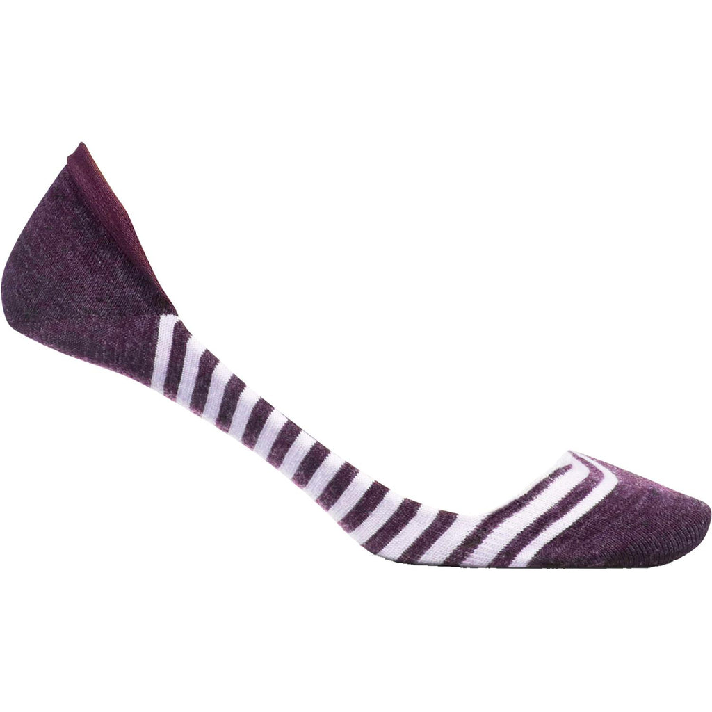 Womens Feetures Women's Feetures Everyday Hidden Super Low Socks Stripe Mauve Stripe Mauve
