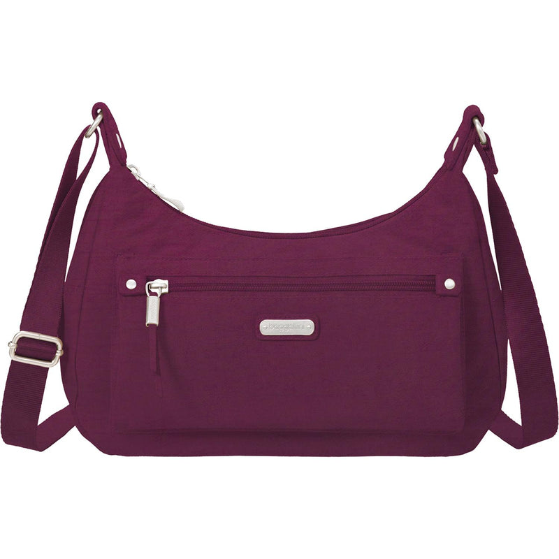 Women's Baggallini Out And About Bagg With RFID Phone Wristlet Eggplant Nylon