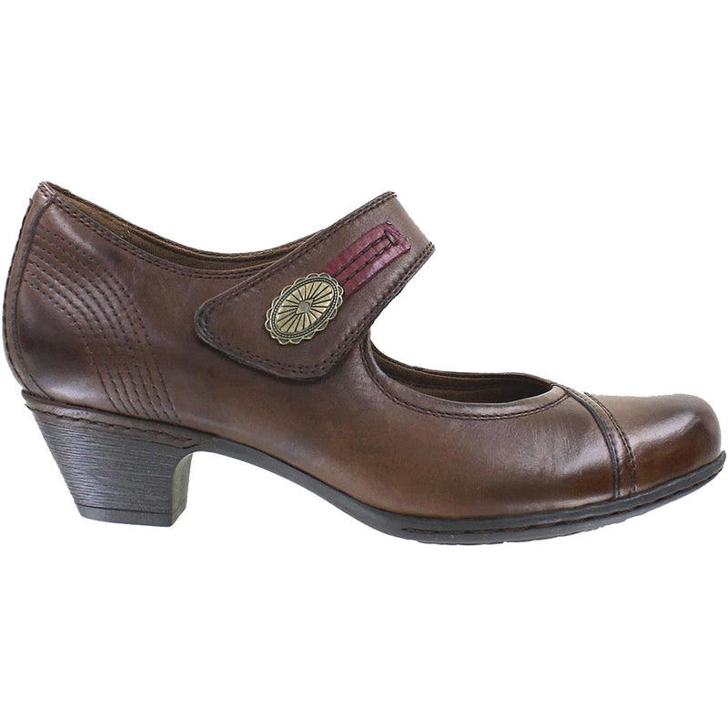 Women's Rockport Cobb Hill Abigail Mary-Jane Brown Leather