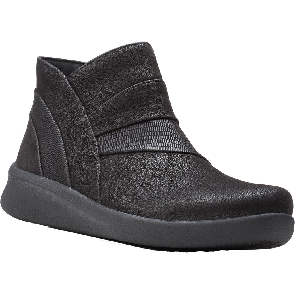 Womens Clarks Women's Clarks Cloudsteppers Sillian 2.0 Rise Black Synthetic Black Synthetic