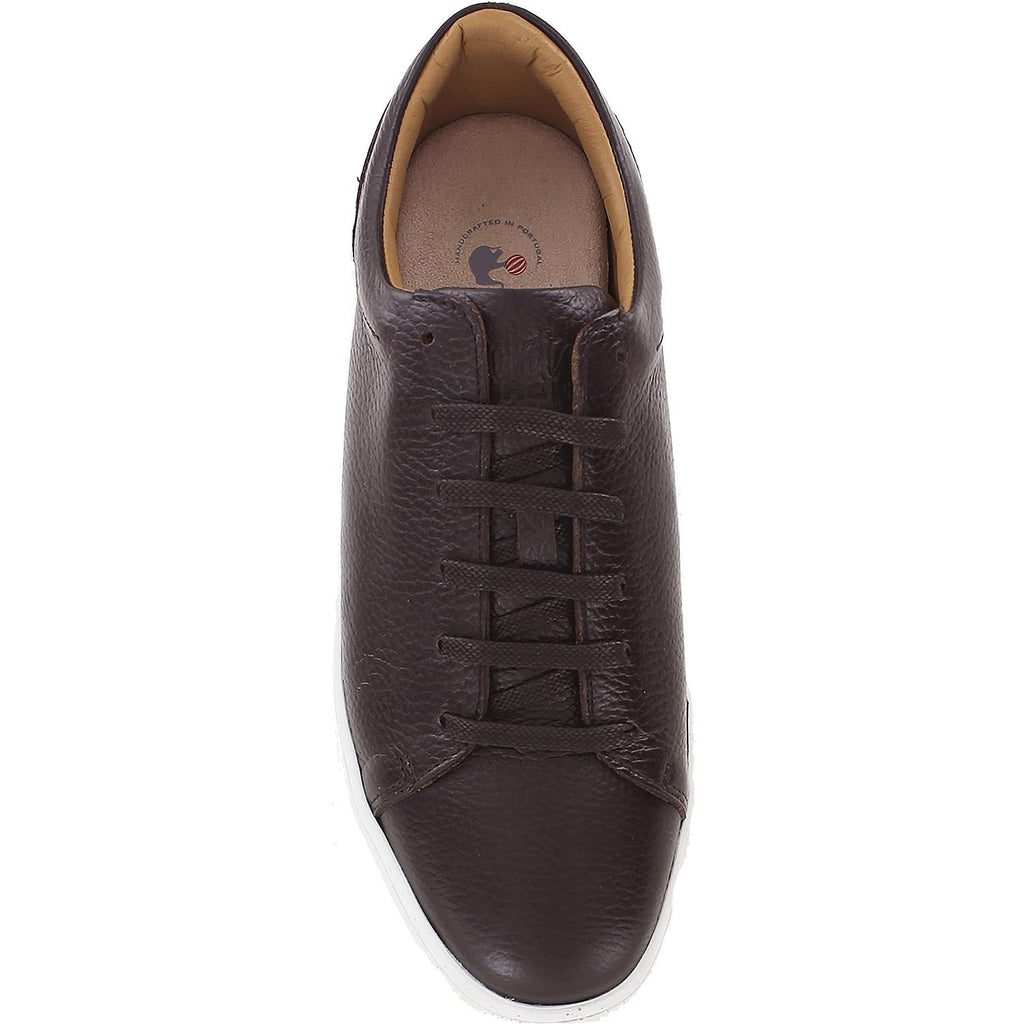 Mens Viktor shoes Men's Viktor Shoes Belmont Dark Brown Textured Leather Dark Brown Textured Leather