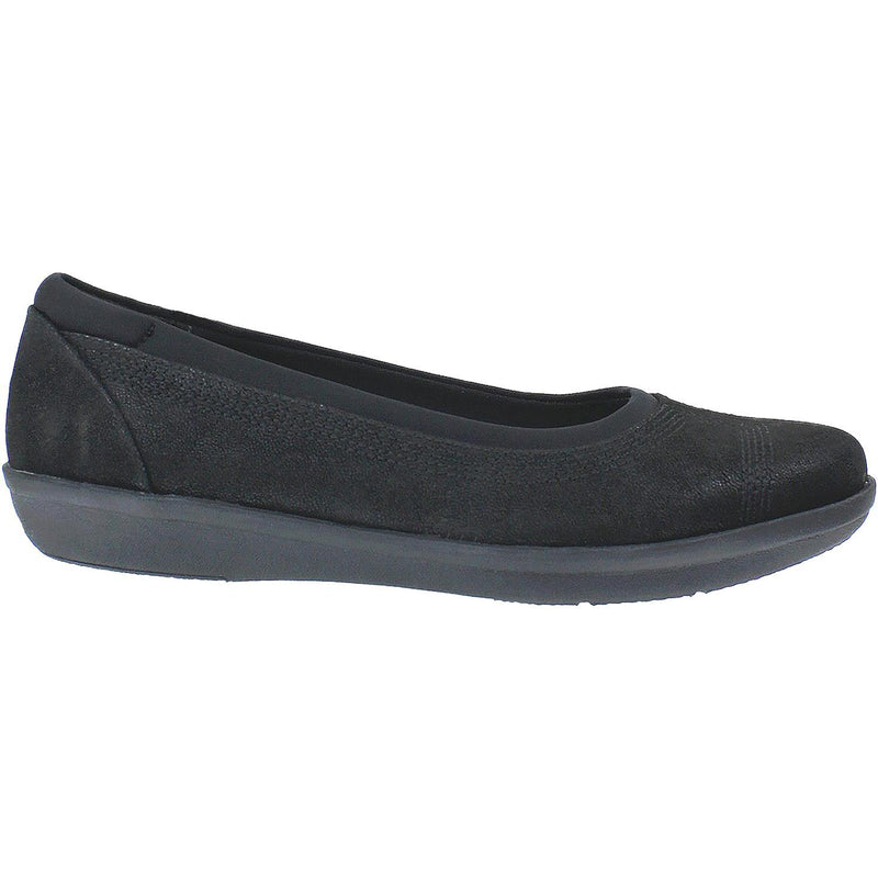 Women's Clarks Cloudsteppers Ayla Low Black Fabric