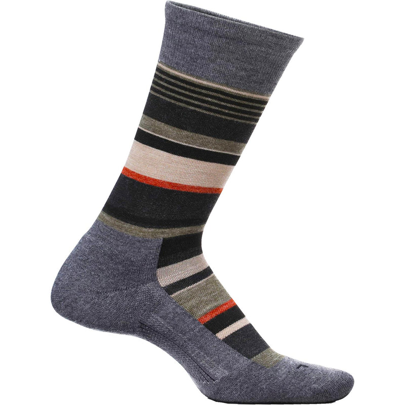 Men's Feetures Be Bold Cushion Crew Socks Grey