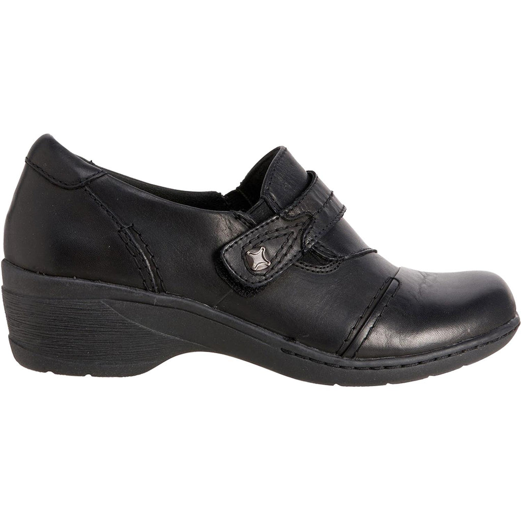 Womens Earth Women's Earth Gina Black Leather Black Leather