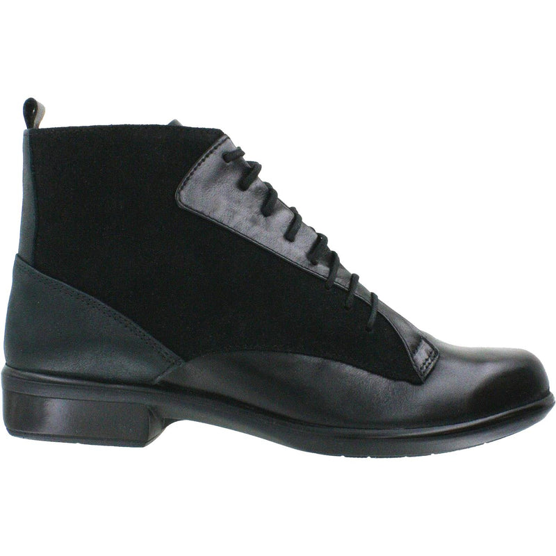 Women's Naot Mistral Black Leather/Suede