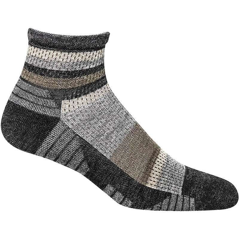 Women's  Sockwell Journey Charcoal Quarter Socks 15-20 mmHg