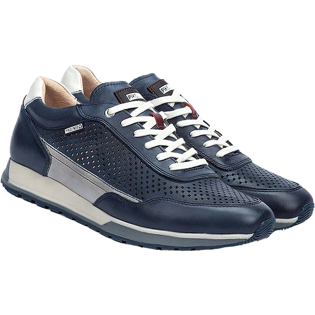 Mens Pikolinos Men's Pikolinos Cambil M5N-6029C1 Blue Leather Blue Leather