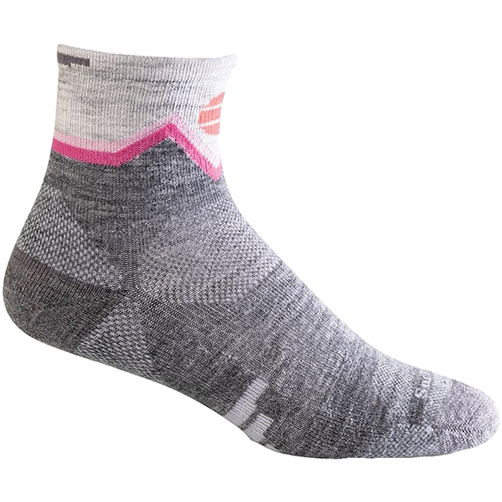 Womens Sockwell Women's Sockwell Mountain Beat Grey Quarter Socks 15-20 mmHg Grey